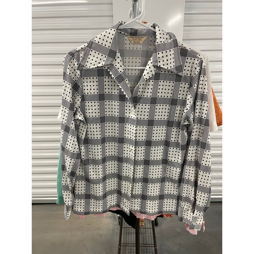 Vintage Sears Shirt, Size Large, Classic Retro Style